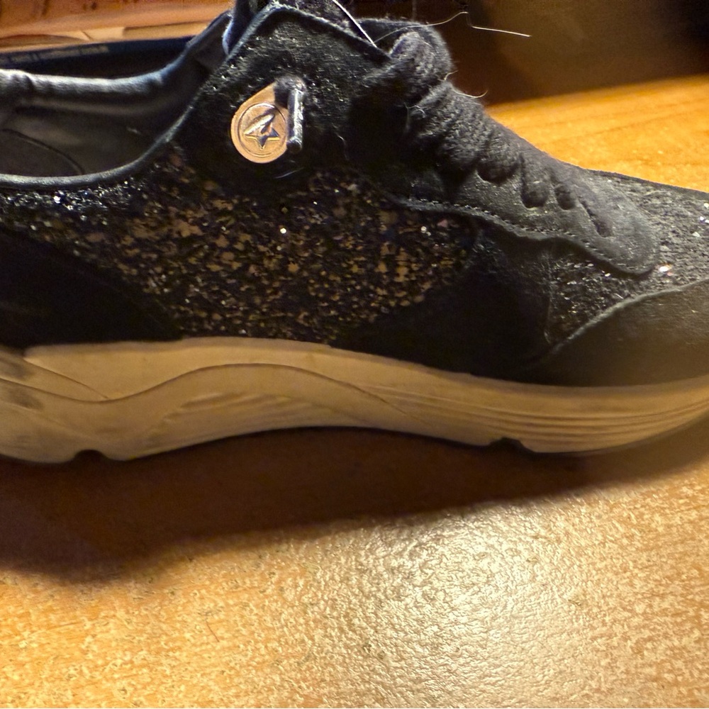Black Glitter Sneakers